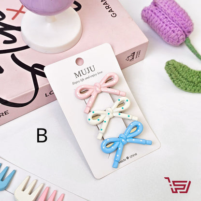 سيت قراصات شعر  بألوان باستل