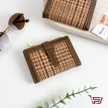 محفظة نقود بنقاشة كاروهات