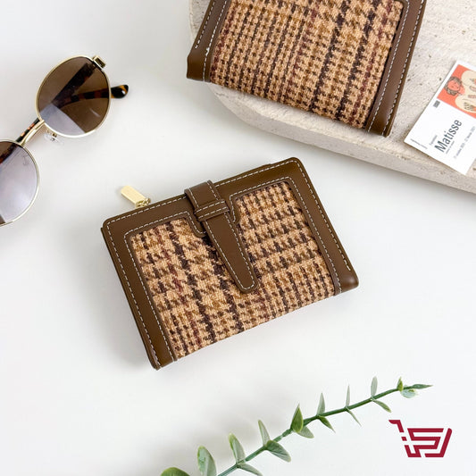 محفظة نقود بنقاشة كاروهات