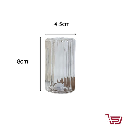 سيت مملحة زجاجية شفافة