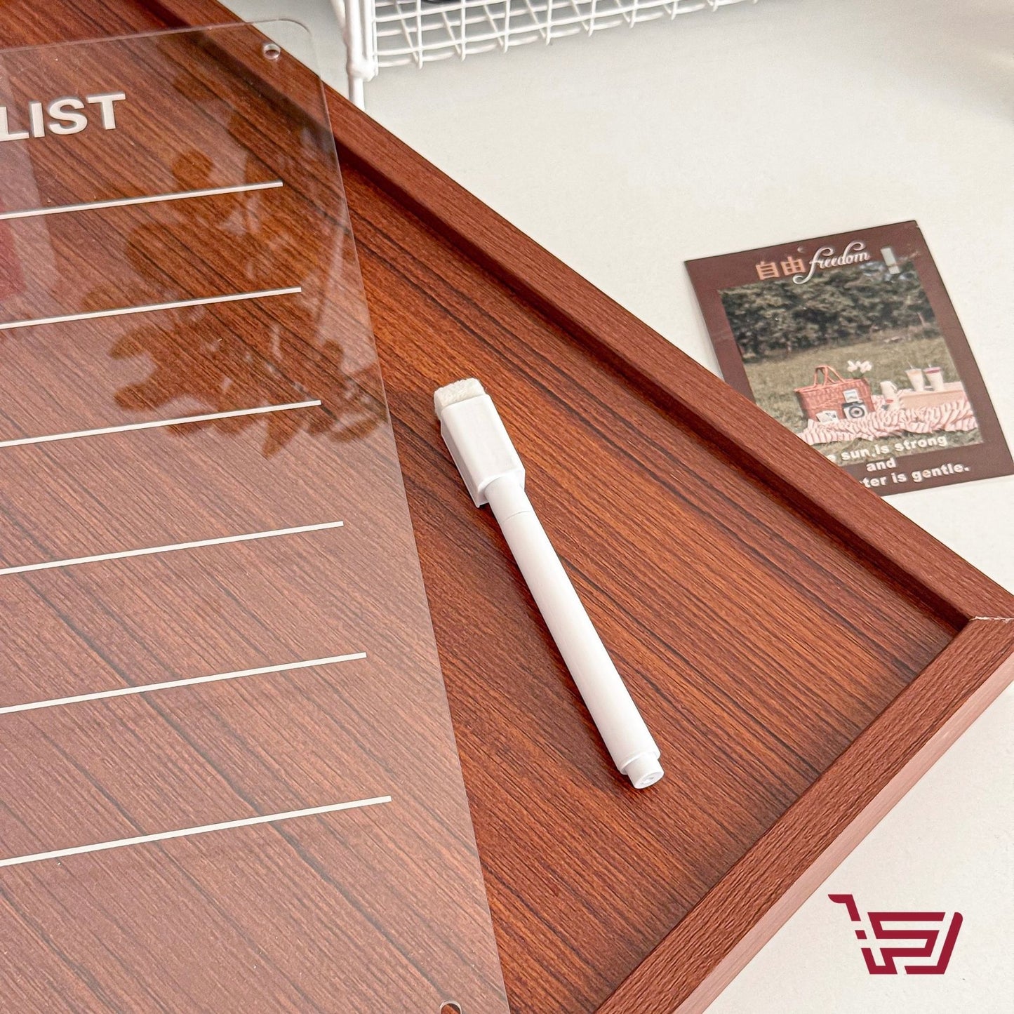 بورد مهام اكريلك مغناطيسي