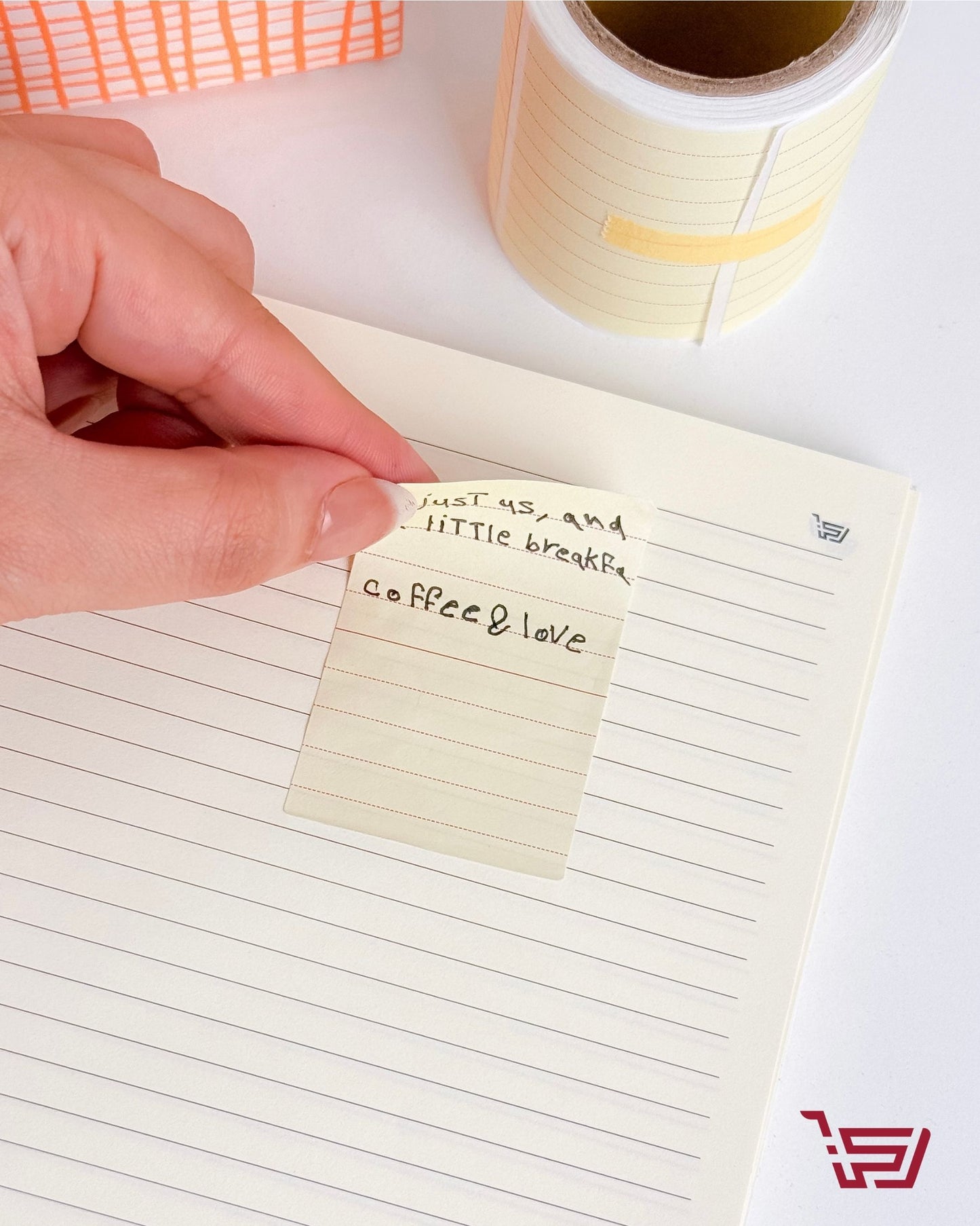 رول ورق ملاحظات لاصقة