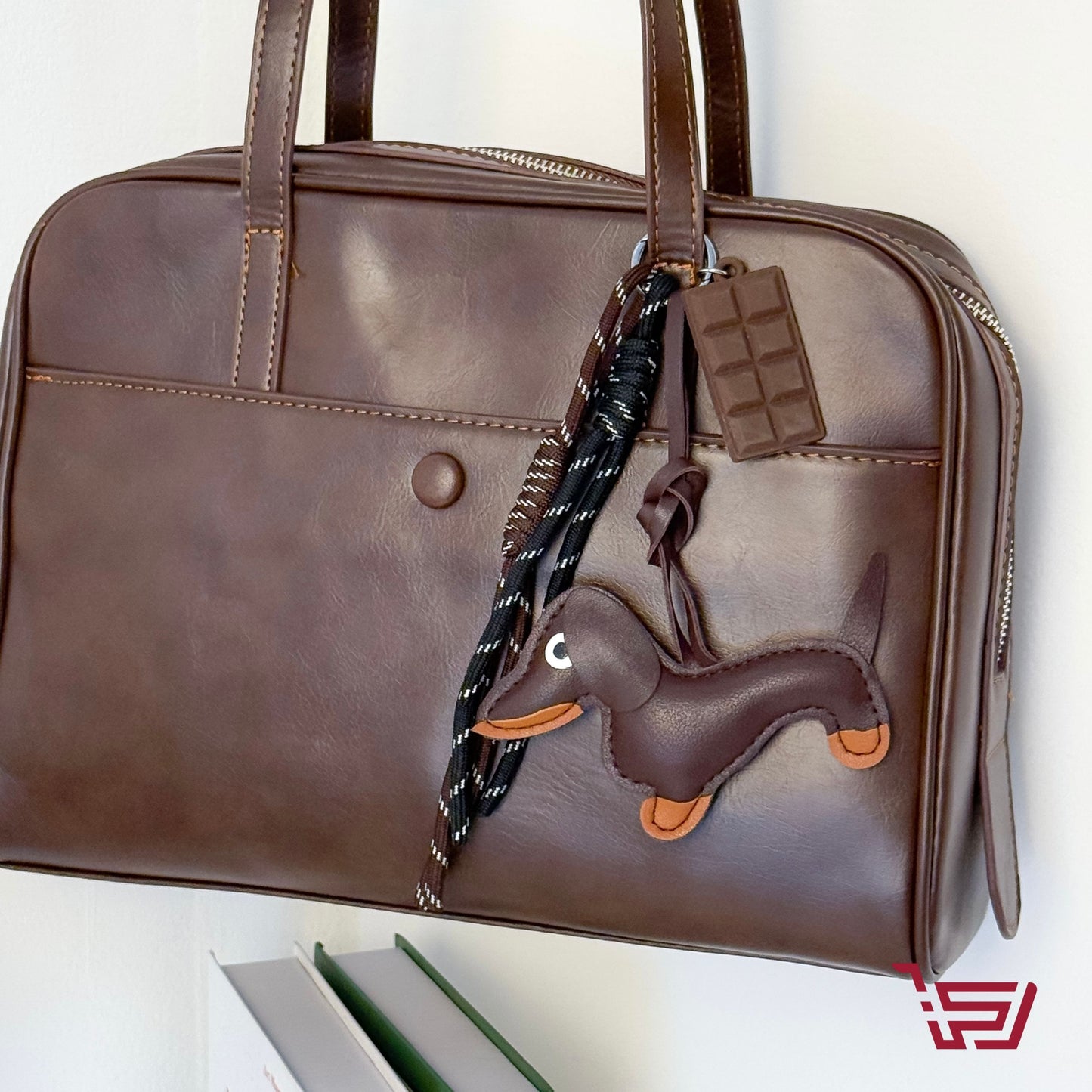 مدالية مفاتيح مع تعليقات عديدة Dachshund Dog