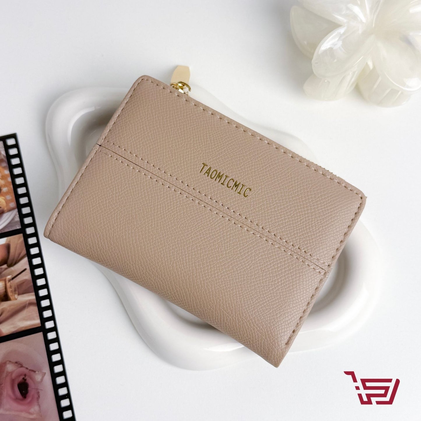 محفظة نقود وبطاقات نسائية جلد