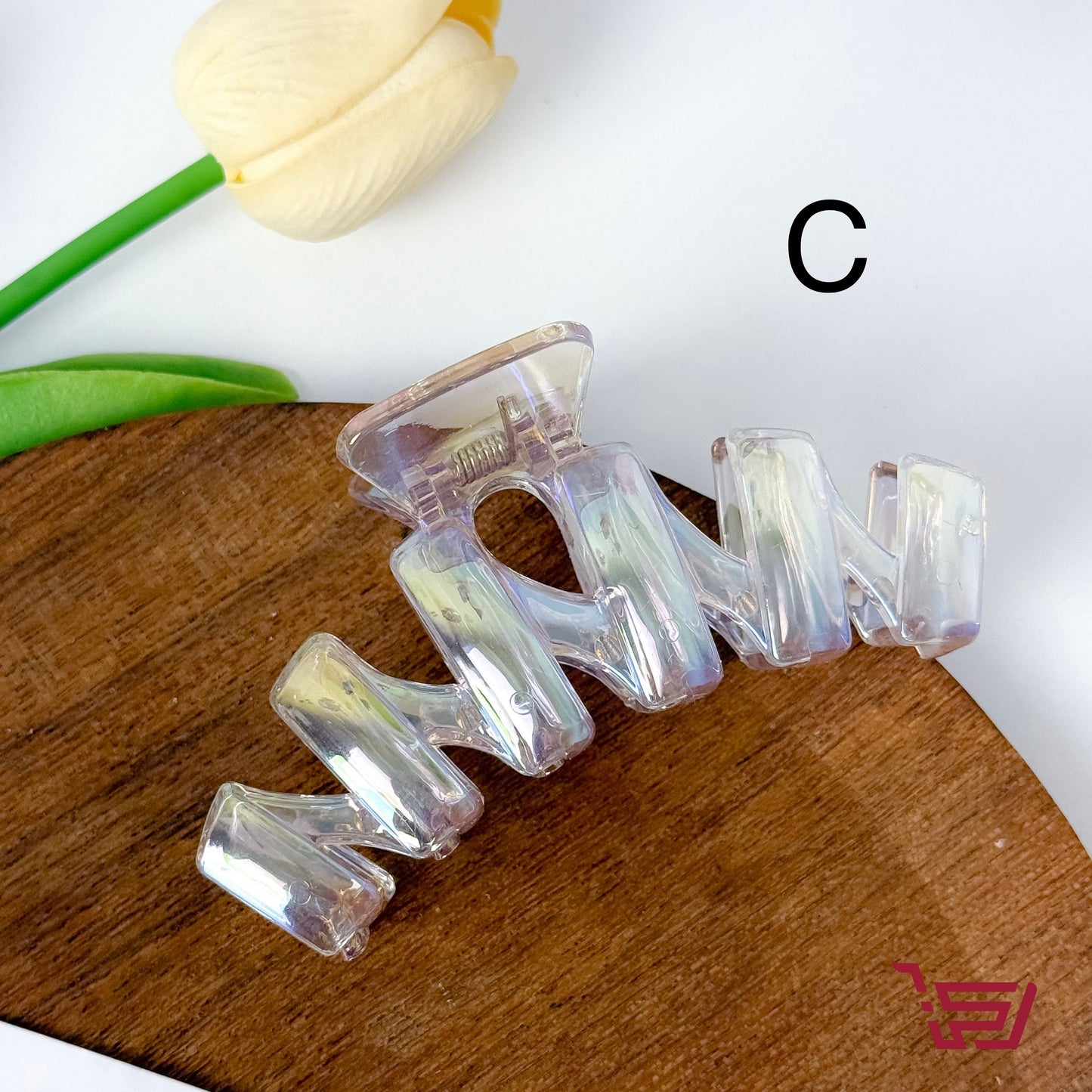 قراصة شعر شفافة اكريلك