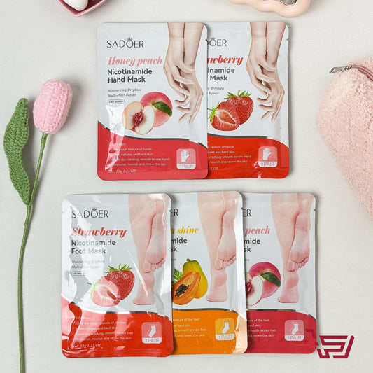 ماسك ترطيب وتنعيم اليدين والقدمين المغذي بالنياسيناميد