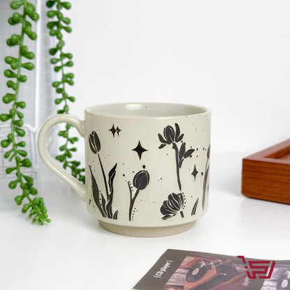 كوب سيراميك منقوش