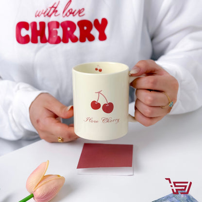 كوب سيراميك الكرز