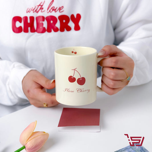 كوب سيراميك الكرز