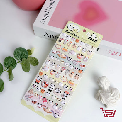 شيت ملصقات بأشكال متعددة