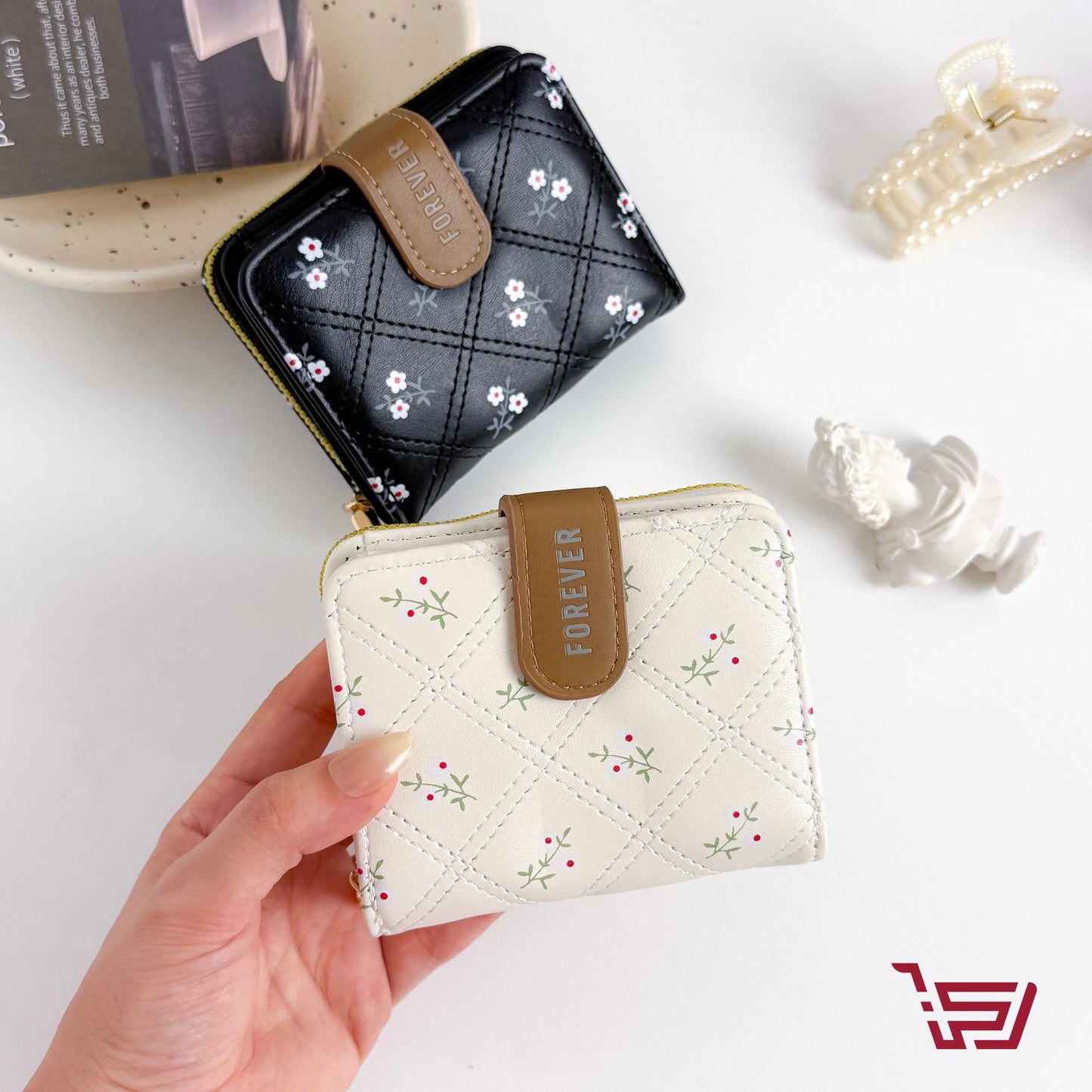 محفظة نقود ورود