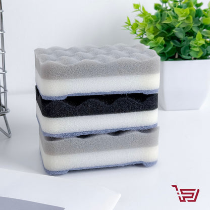 سيت اسفنجة غسيل صحون ثلاث طبقات