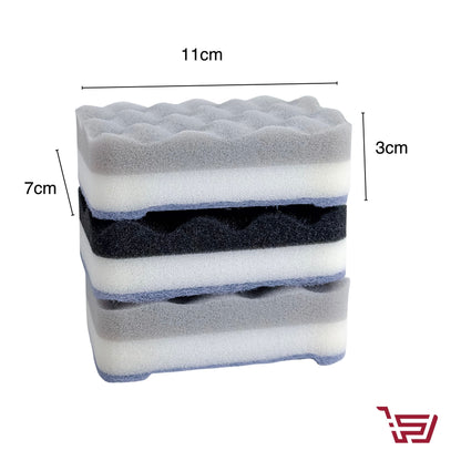 سيت اسفنجة غسيل صحون ثلاث طبقات