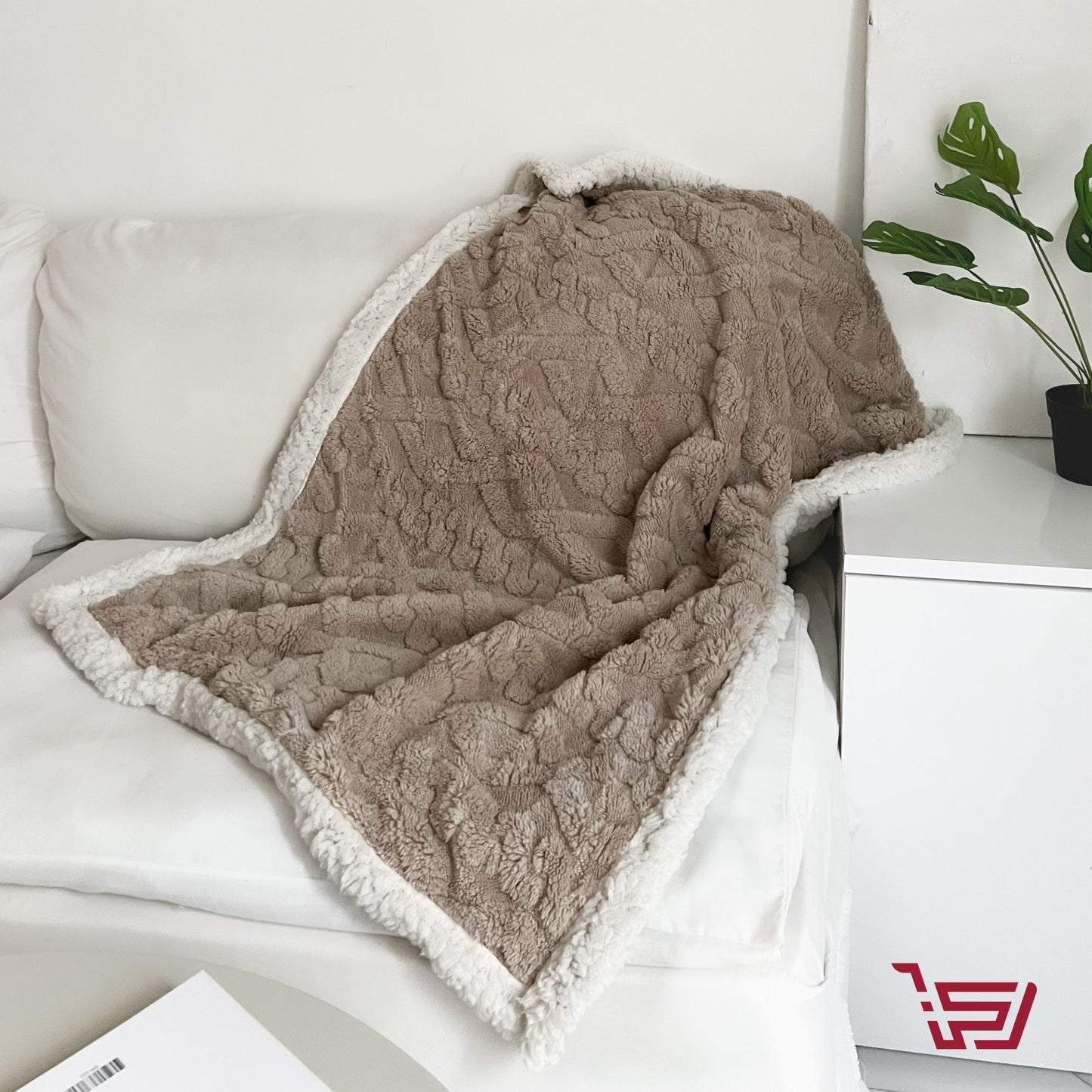 فرشة فرو ناعمة بوجهين للاطفال