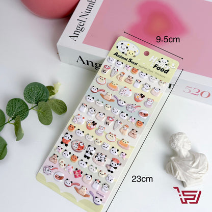 شيت ملصقات بأشكال متعددة