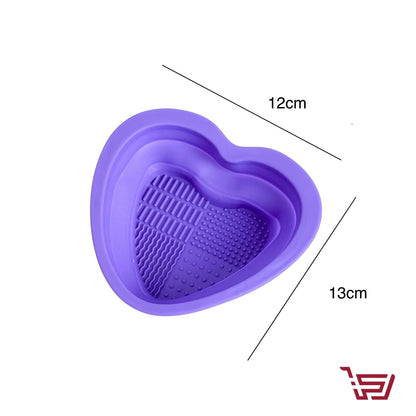 وعاء قابل للطي لتنظيف فرش المكياج