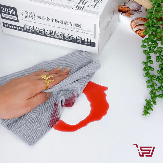 علبة مناديل مايكروفايبر للتنظيف والتجفيف