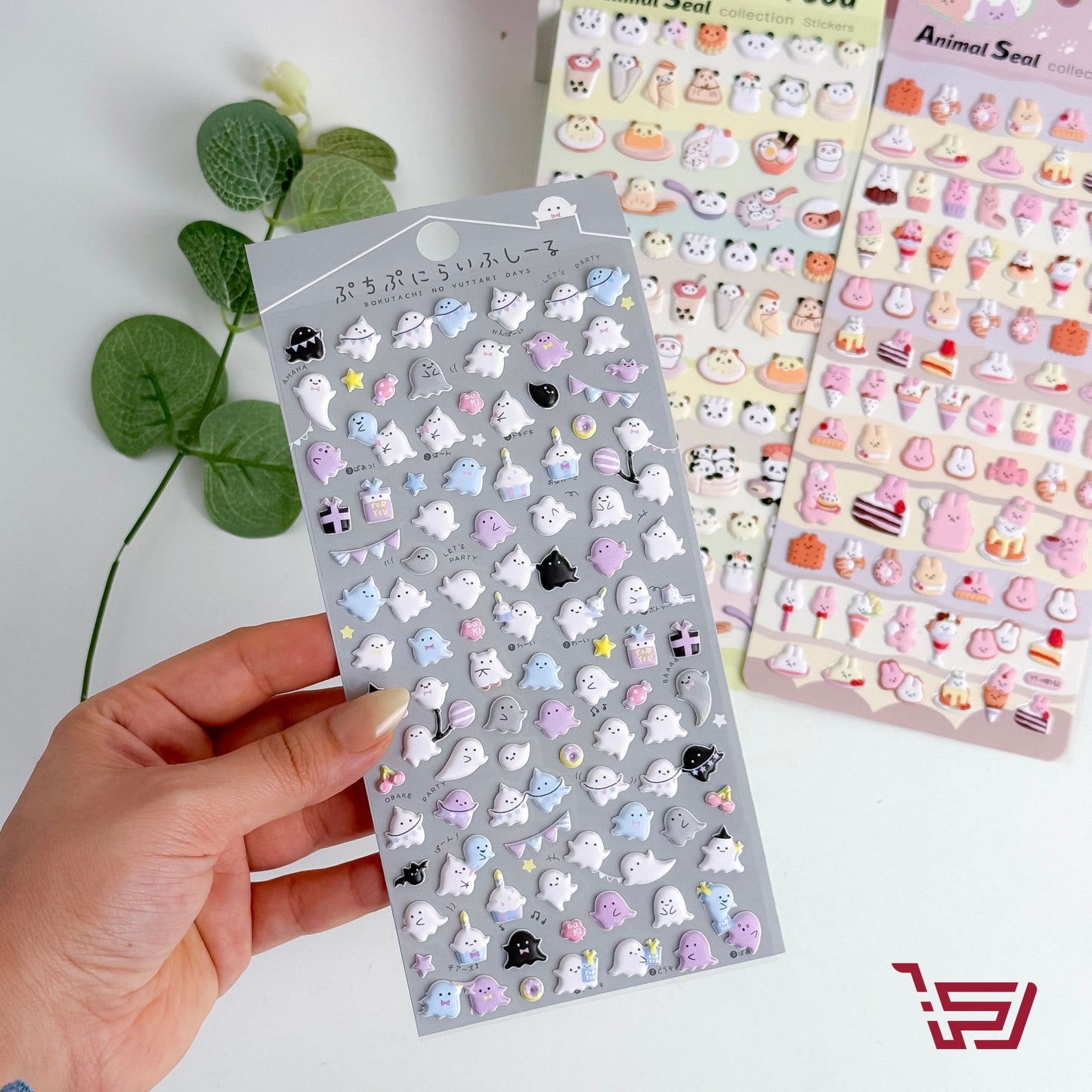 شيت ملصقات بأشكال متعددة