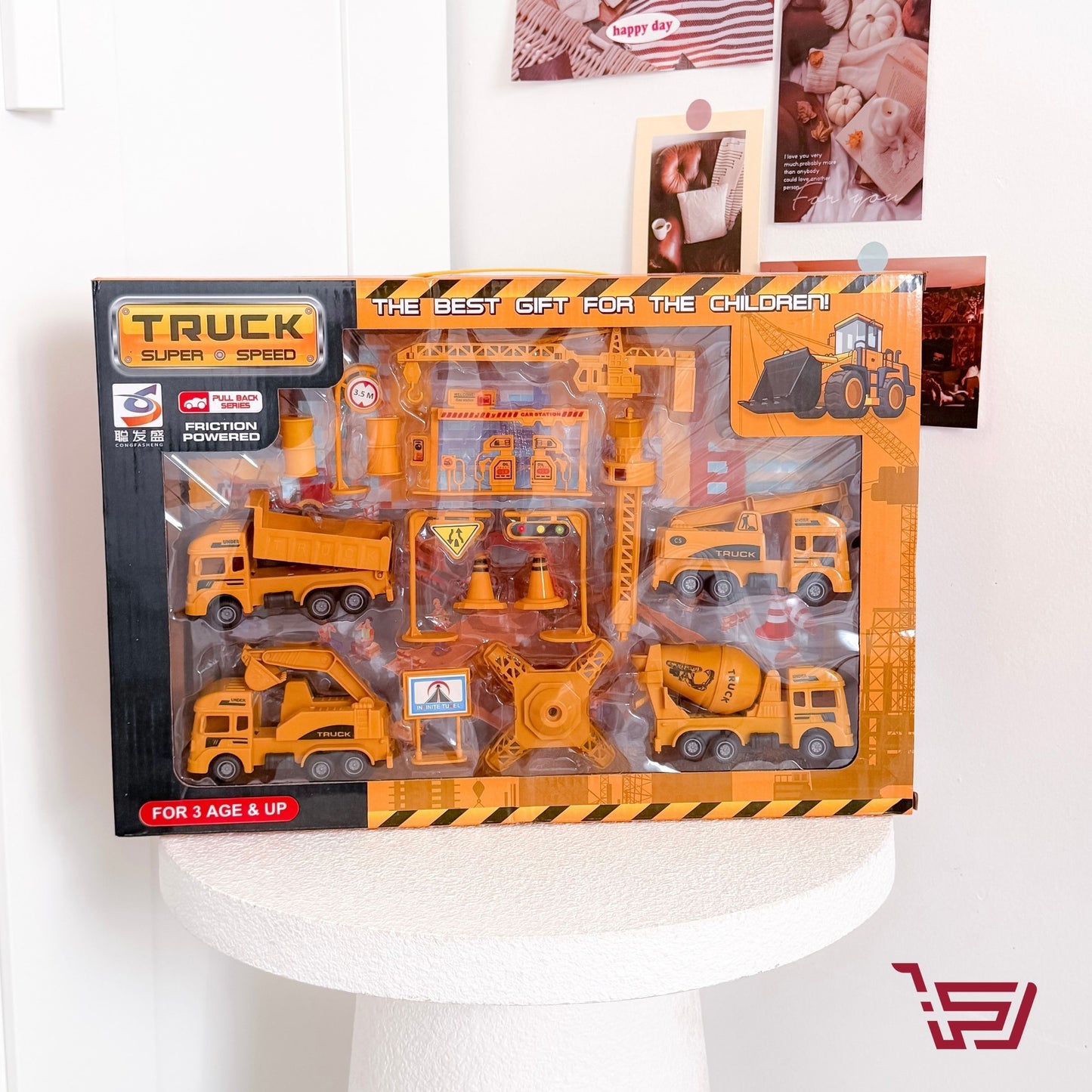 سيت سيارات بناء للاطفال truck super speed