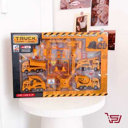 سيت سيارات بناء للاطفال truck super speed