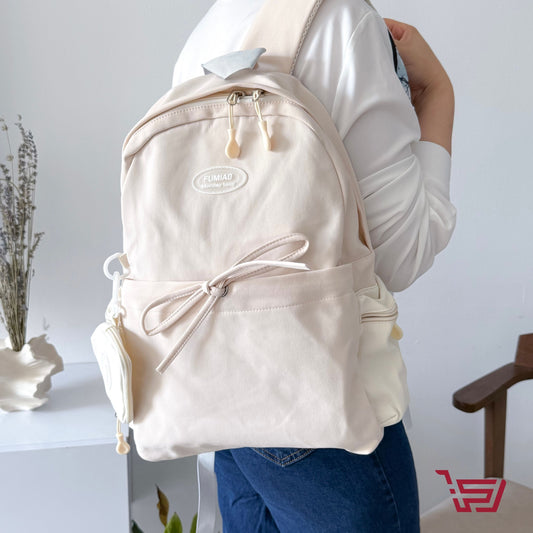 حقيبة ظهر الفيونكة مع محفظة صغيرة