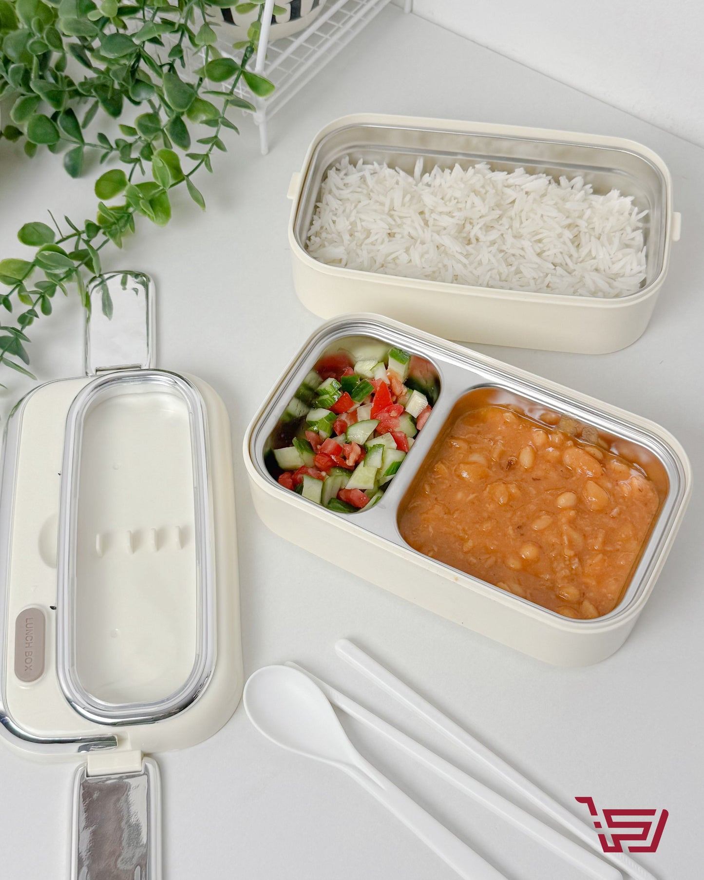 lunch box حافظة طعام بلاستك
