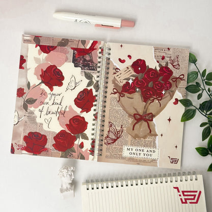 دفتر A5 وردة red roses