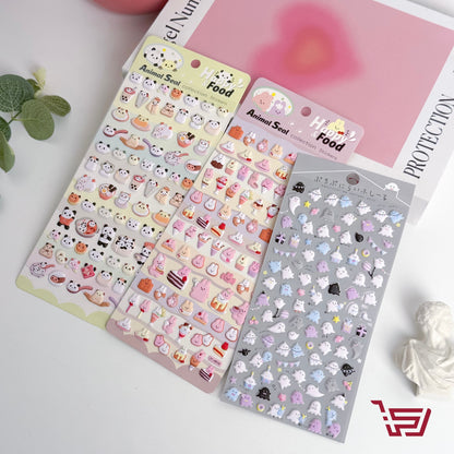 شيت ملصقات بأشكال متعددة