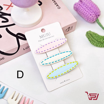 سيت قراصات شعر  بألوان باستل