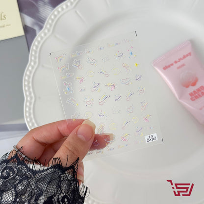 شيت ستكرات اظافر