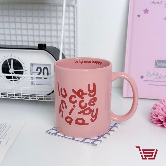 كوب سيراميك Lucky nice happy