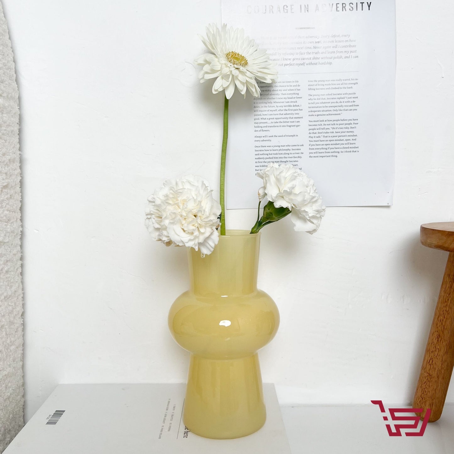 مزهرية زجاجية