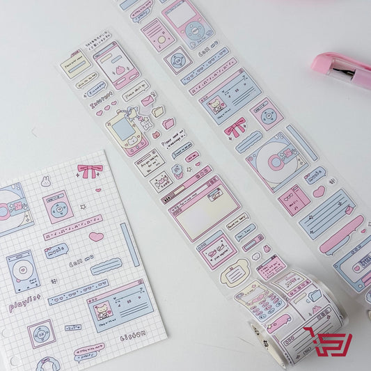 واشي تيب ستكرات وردية