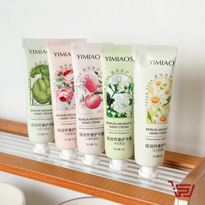 علبة سيت كريم مرطب لليدين برائحة الزهور