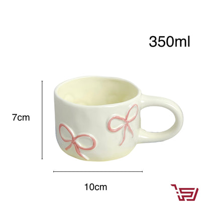 كوب سيراميك فيونكة بسعة كبيرة