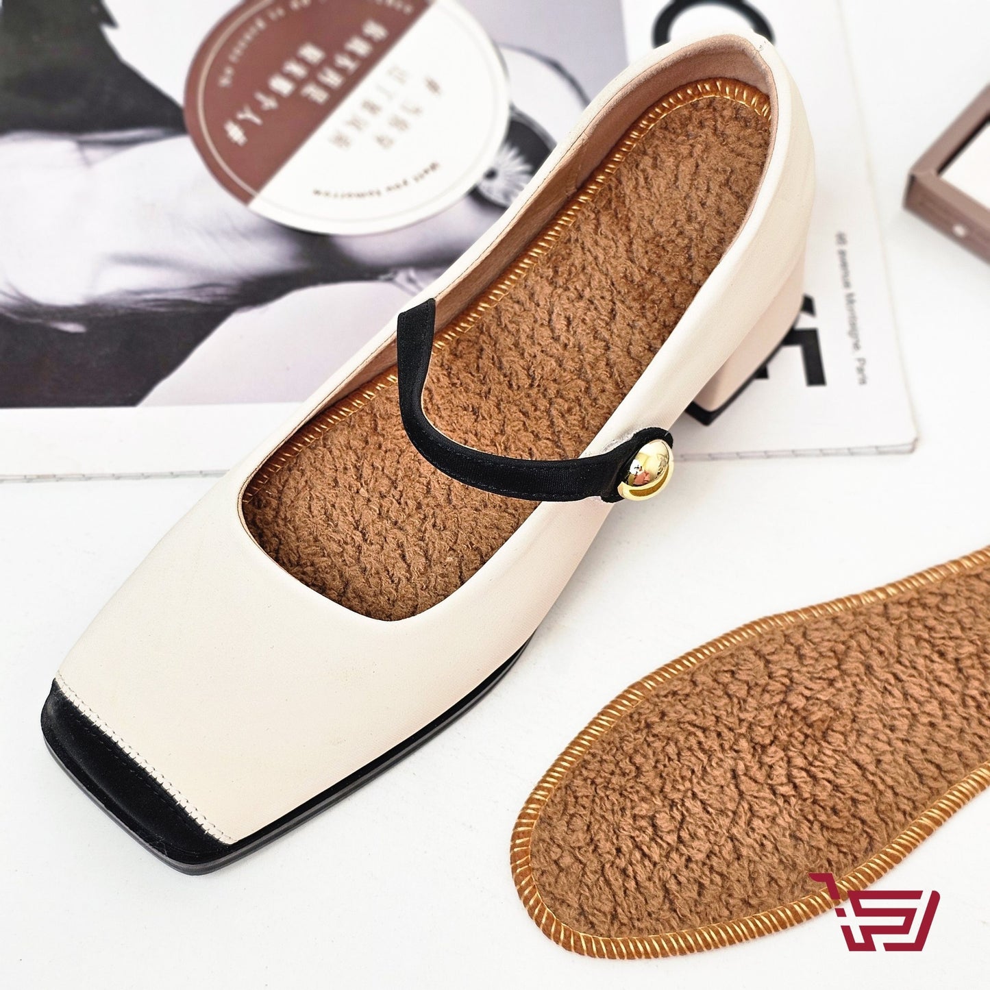 وسادة احذية من الصوف