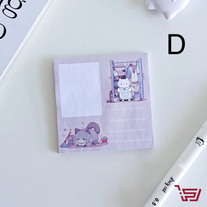 ورق ملاحظات لاصق القطة