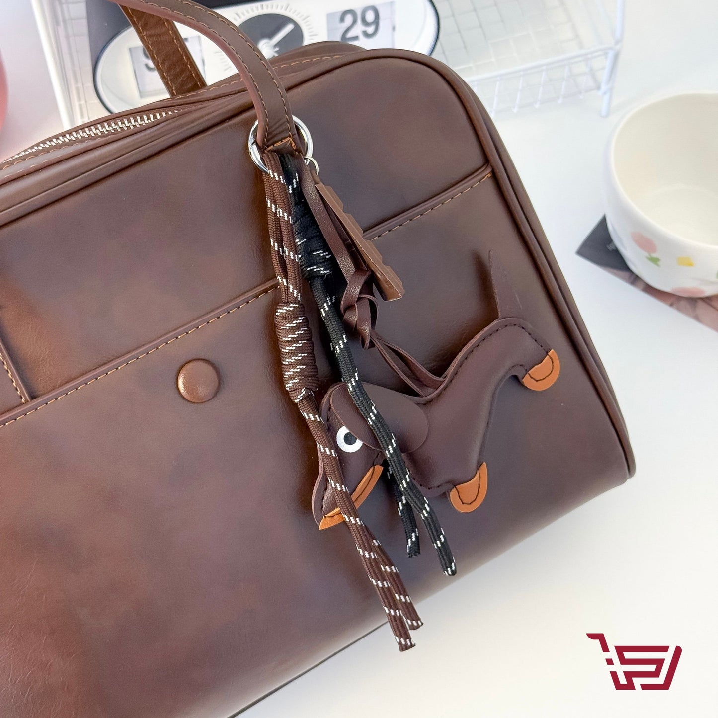 مدالية مفاتيح مع تعليقات عديدة Dachshund Dog