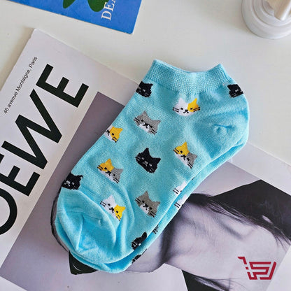 جواريب قطنية طبعات القطة