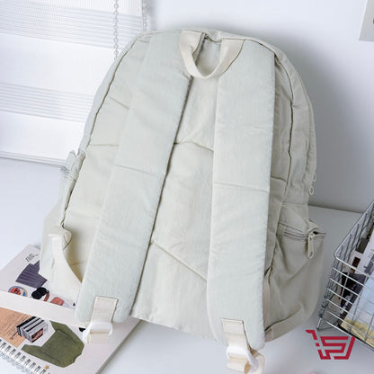 حقيبة ظهر قماش مطري بربطة الفيونكة