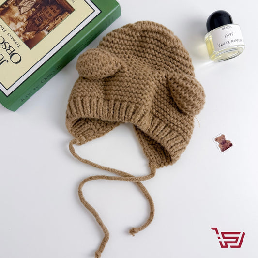 قبعة اطفال الدب