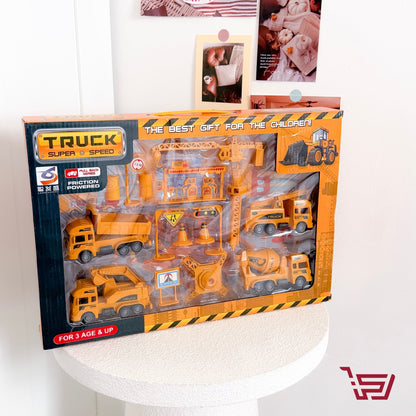 سيت سيارات بناء للاطفال truck super speed