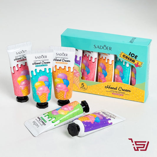 سيت كريم ترطيب لليدين الايسكريم