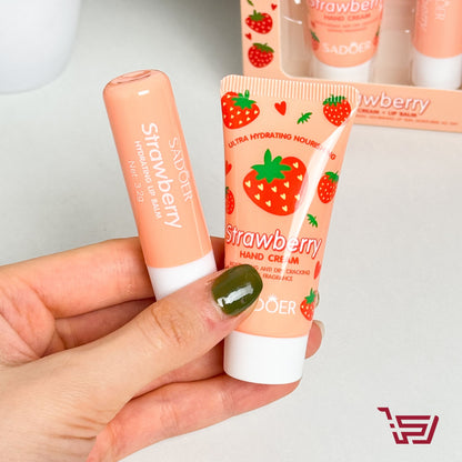 سيت مرطب يدين وشفاه بالفراولة