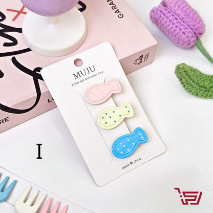 سيت قراصات شعر  بألوان باستل