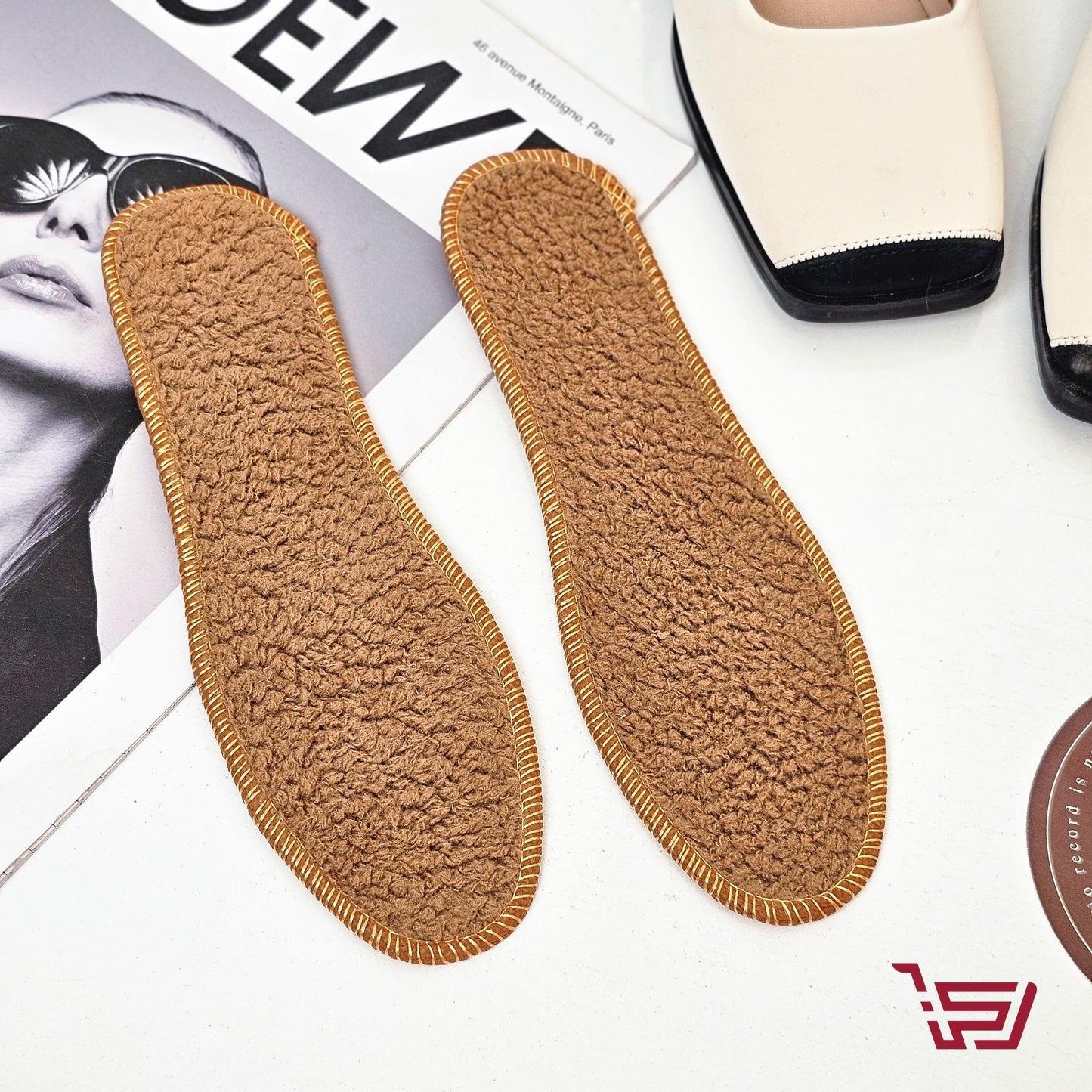 وسادة احذية من الصوف