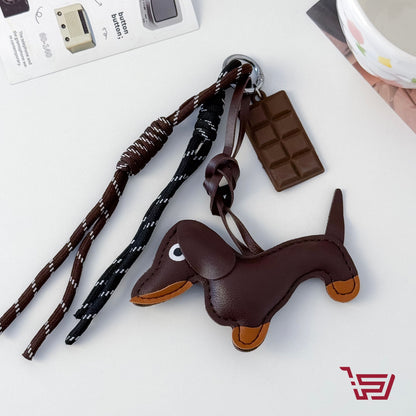 مدالية مفاتيح مع تعليقات عديدة Dachshund Dog