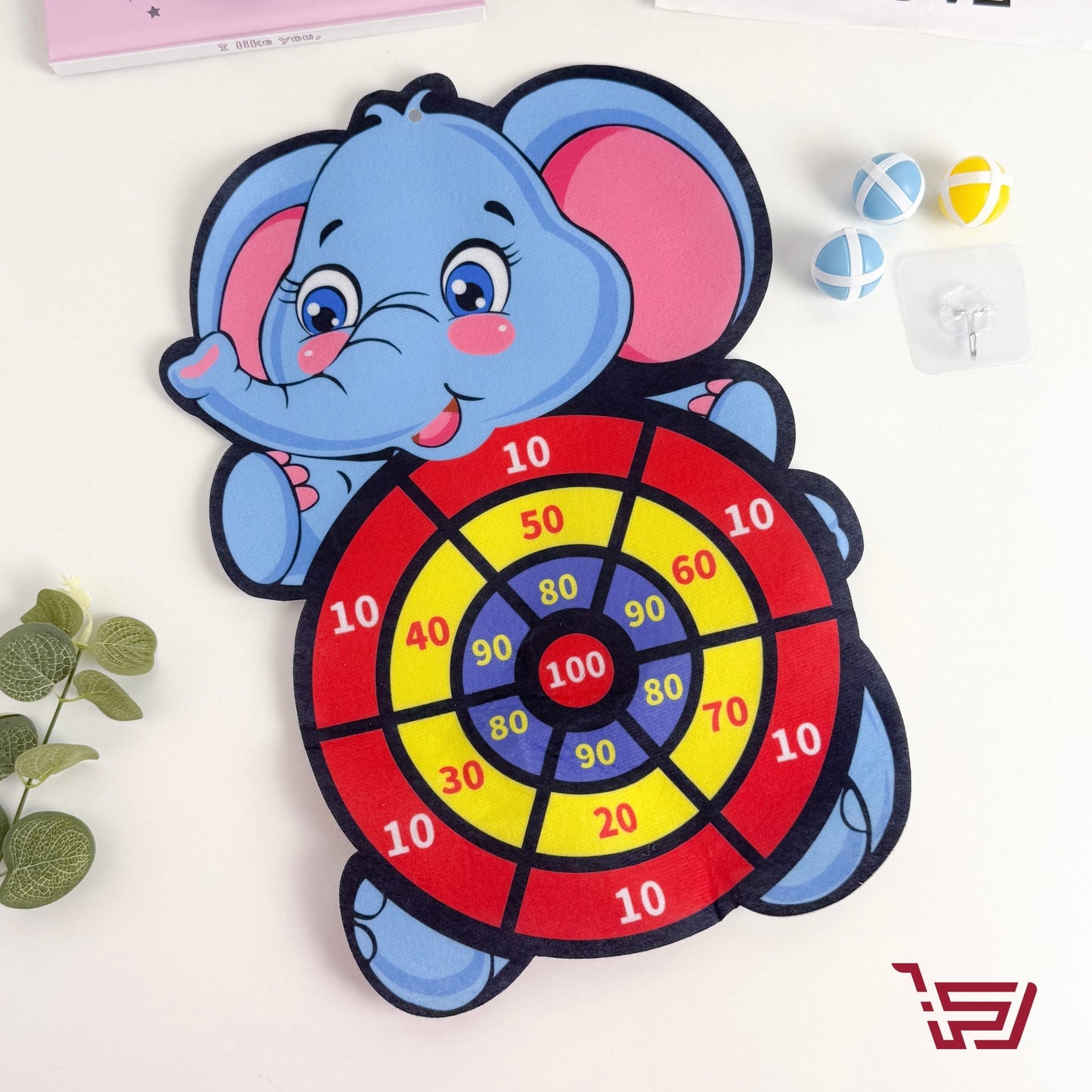 لعبة رمي الكرات اللاصقة