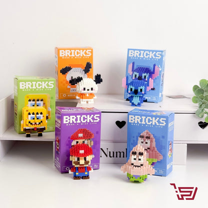 ليغو مكعبات بناء شخصيات كارتونية صغير