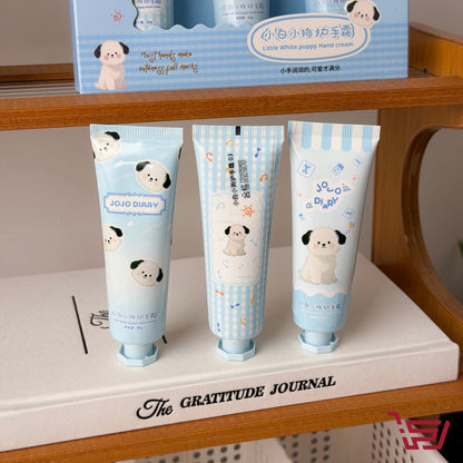 white puppy علبة سيت مرطبات يد